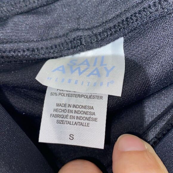 Sail Away Women's Black Elastic Waistband Stretch Swim Shorts Small NWT - Picture 7 of 7